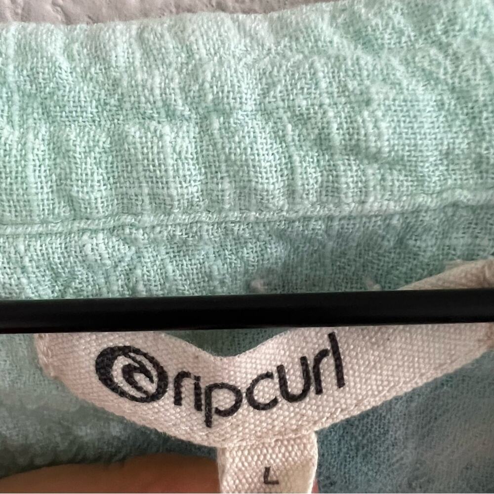 Rip Curl Gauzy Ombre Tie Dye Beachy Coastal Boho Top Large - Picture 3 of 5